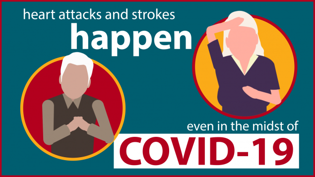 Heart attacks and strokes happen even in the midst of Covid-19.
