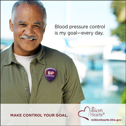 Blood pressure control is my goal, every day.
