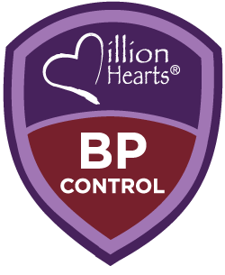 Million Hearts: Blood Pressure Control badge.